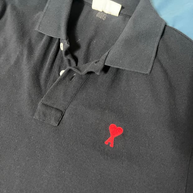 아미 폴로 셔츠 블랙 XXL