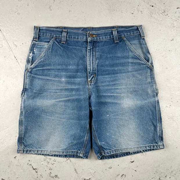 빈티지 칼하트 데님 쇼츠 B184DST