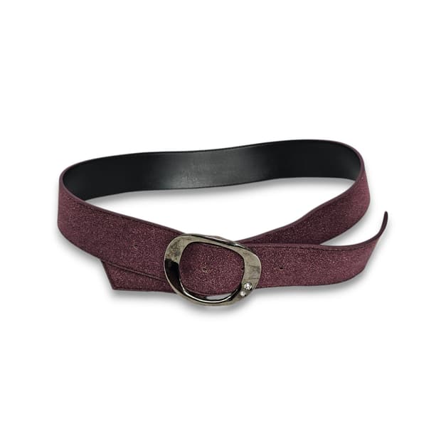Suede Belt 퍼플 스웨이드 와이드