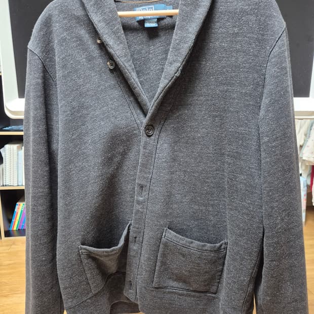 폴로 랄프 로렌 코튼 숄 칼라 가디건