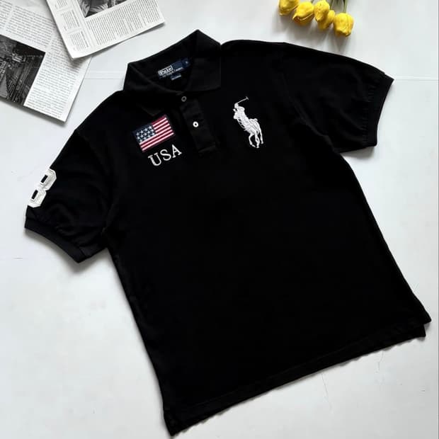 폴로 랄프로렌 빅포니 USA 성조기 카라티