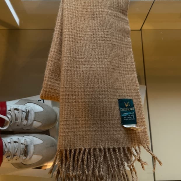 라일앤스콧 스코티쉬 카멜헤어 머플러