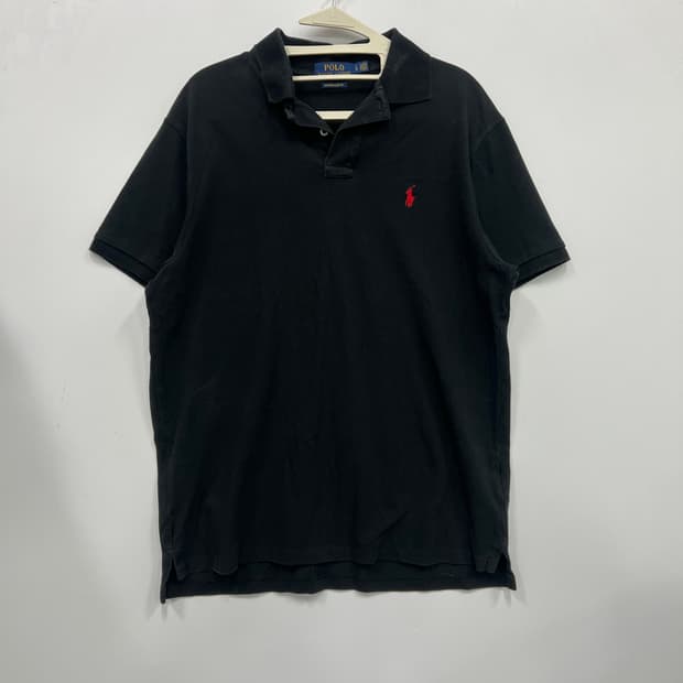 폴로 블랙 반팔티