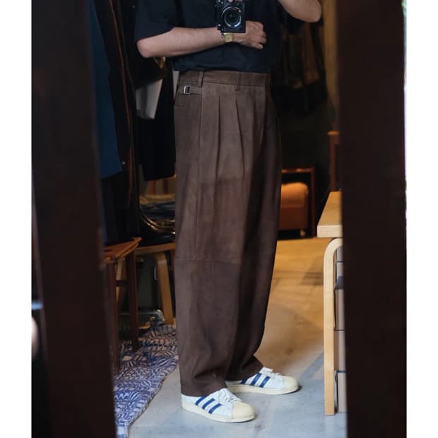 24aw Suede Trousers