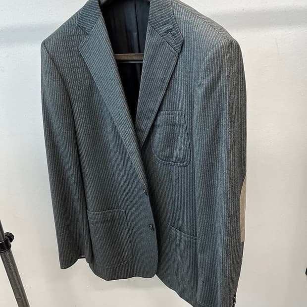 110) 버버리 스트라이프 울자켓 