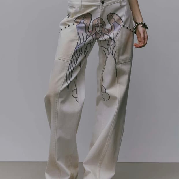 [DEADSTOCK] sculptor x ed hardy 데님팬츠