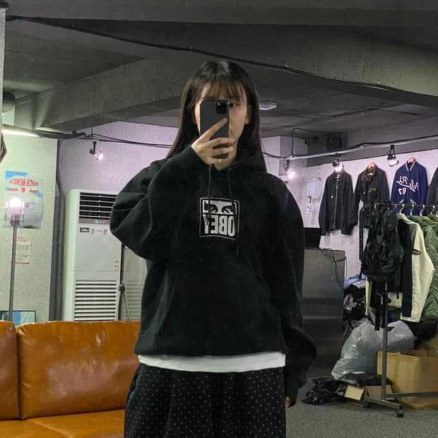 오베이 빅로그 후드티 B2704