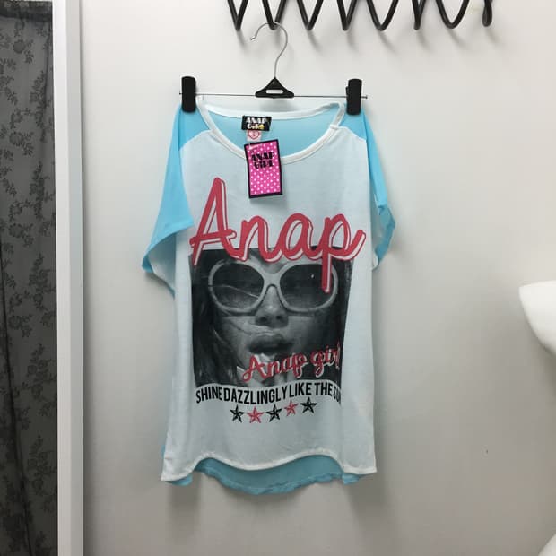 ANAP GIRL 00‘s 프린팅 티셔츠 데드스탁