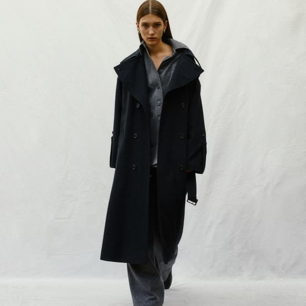 마뗑킴 더블 울 롱코트