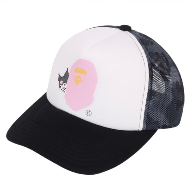 베이프 bape 쿠로미 산리오 모자