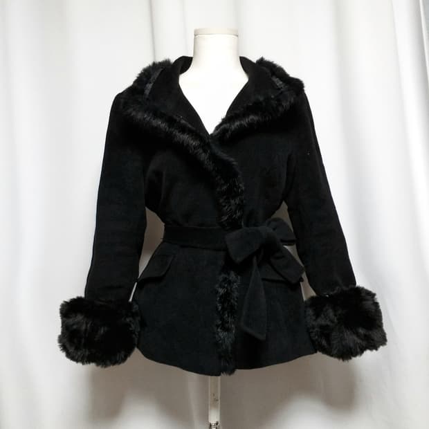 빈티지코트 긱시크 고스펑크로리타 달천 대장 y2k 오네히메갸루 로맨틱핀터