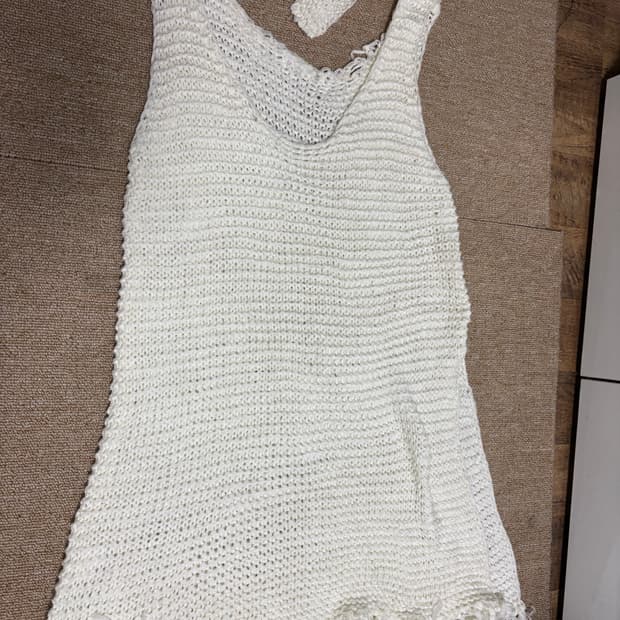 머플러 니트 원피스