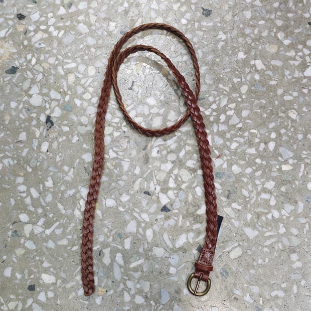 영국산 ANGLO 꽈배기 레더 벨트