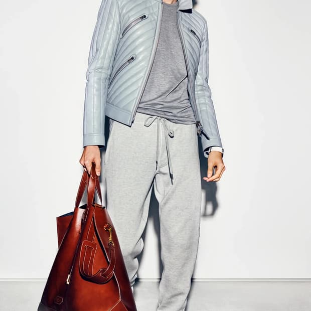 톰포드 양가죽 그레이 패딩 라이더 자켓 판매 합니다.