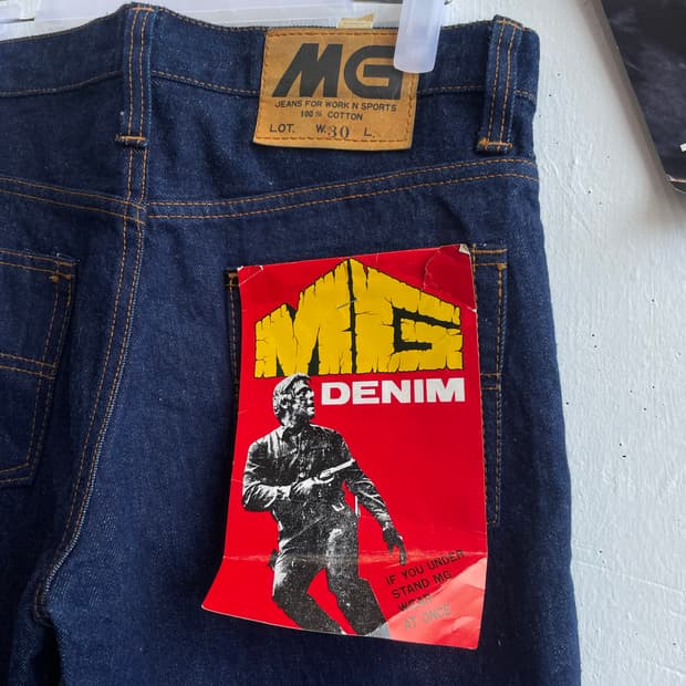 MG made in japan 데님 팬츠 데드스탁