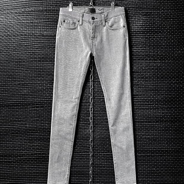 생로랑 13SS 스트라이프 팬츠