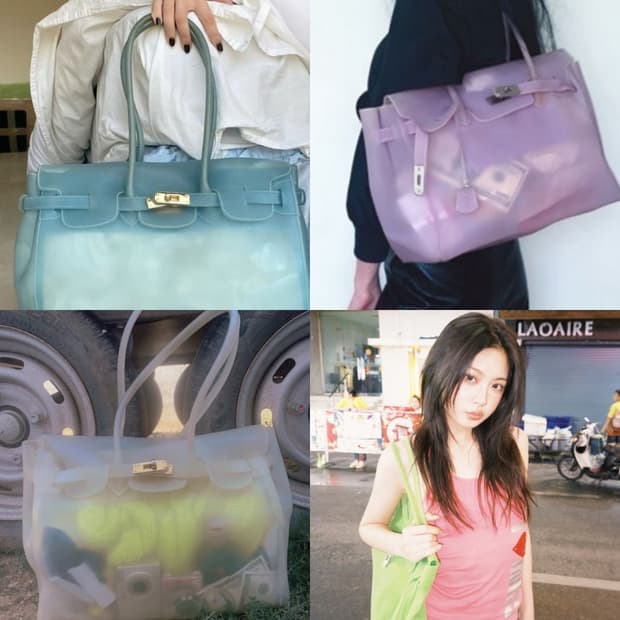 고급TPU🍒젤리버킨 젤리백 키키백