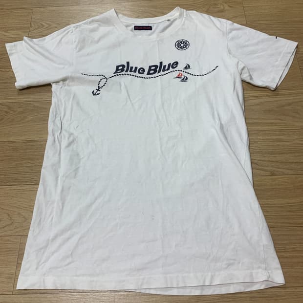 L)블루블루(BLUE BLUE) 마린 싱글스티치 반팔 티셔츠 (일본판)