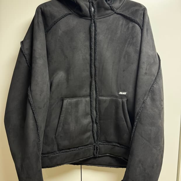 25FW - 팔라스 쉐르파 스웨이드 후드 자켓 블랙 XL