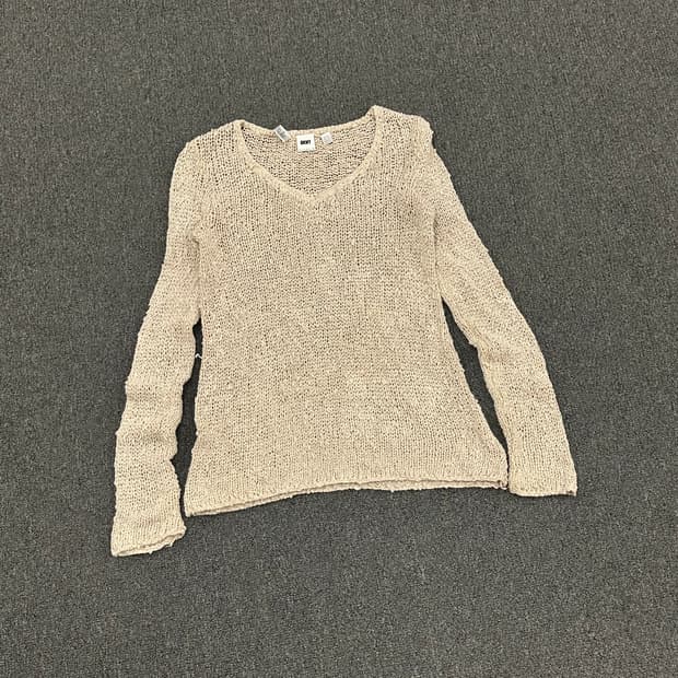 S)DKNY vintage 여성 보헤미안 v넥 니트