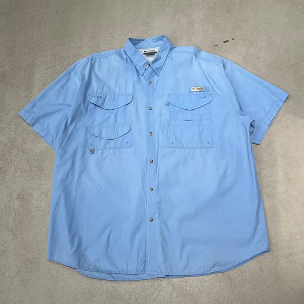 컬럼비아 pfg 하프셔츠 s10521