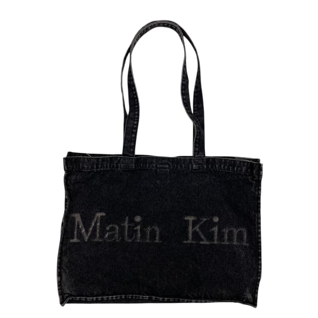 마뗑킴 흑청데님 에코백