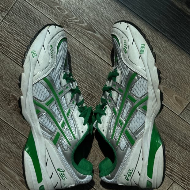 아식스 젤 1090 화이트 그린 290
