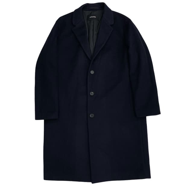 인사일런스 네이비 캐시미어 코트