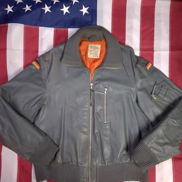 오리지날 독일군 리얼레더 플라이트 항공자켓