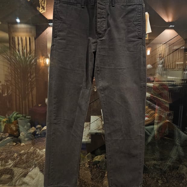 rrl 블랙 오피서 팬츠 34x32