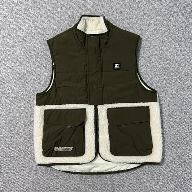 Starter 스타터 아메카지 후리스 조끼 L