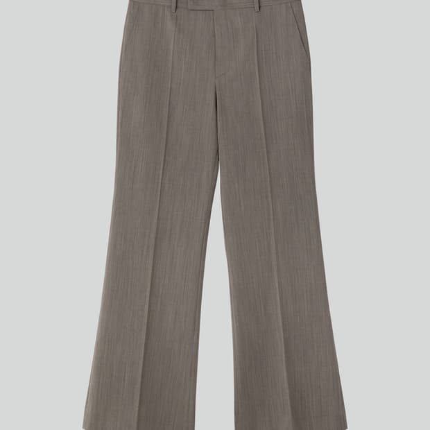 [새상품] 렉토 26SS 플레어 핏 수트 팬츠 세피아