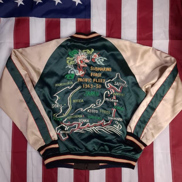 오리지날 테일러토요 1950's style 리버서블 스카쟌