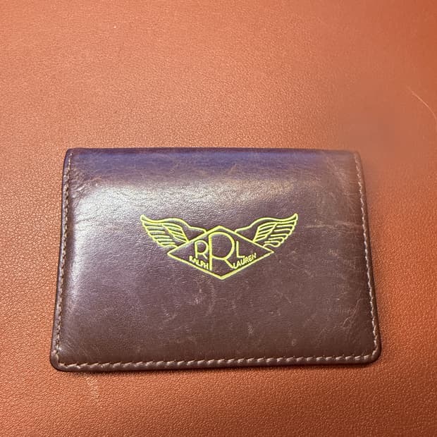 rrl 더블알엘 윙로고 카드지갑 초레어