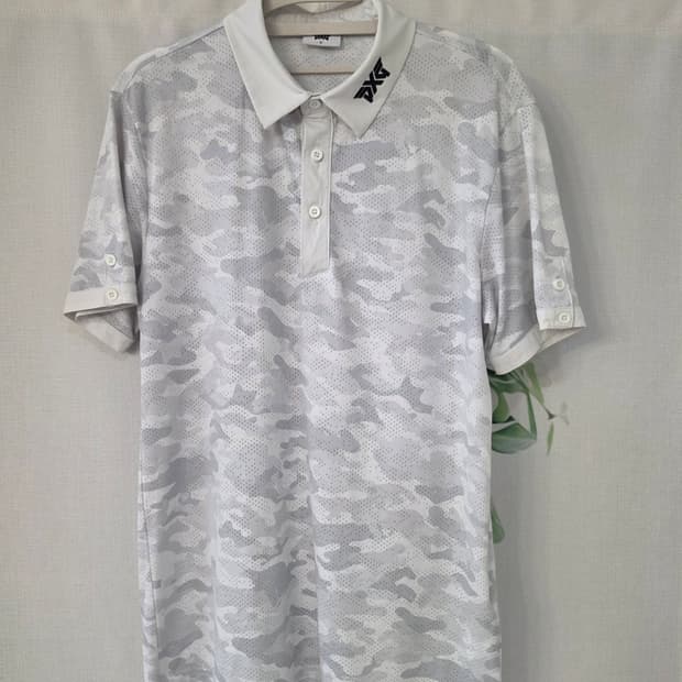 m)PXG 카모플라주 골프 반팔 폴로티셔츠 화이트