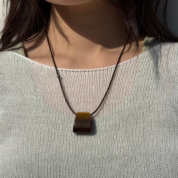 Stone Necklace – Tiger Eye