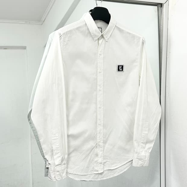 우영미 더블카라 화이트 셔츠