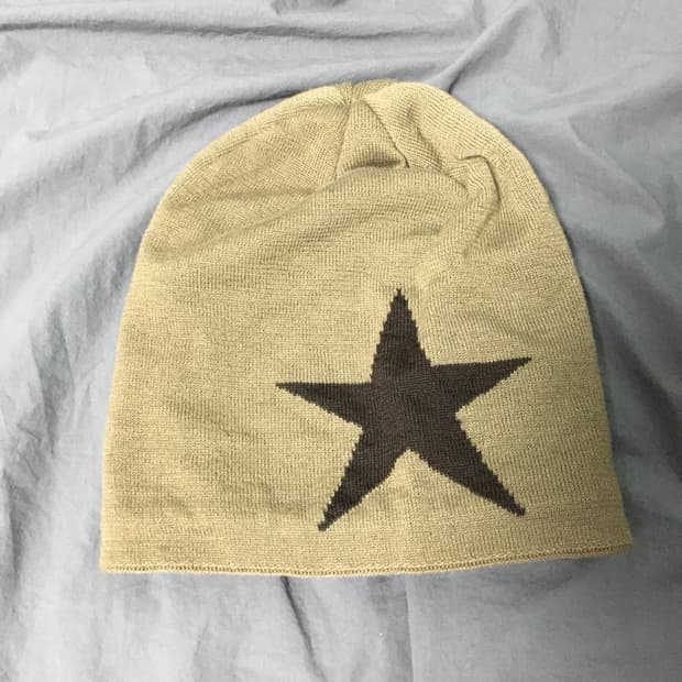 일본 별 패치 비니  