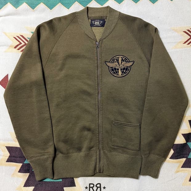 RRL 밀리터리 집업 가디건