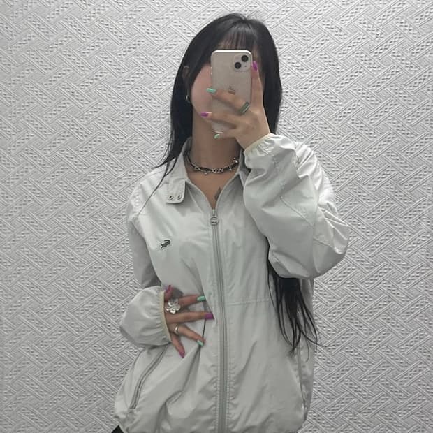 라코스테 빈티지 테크웨어 바람막이 웜업 자켓 95 C07244