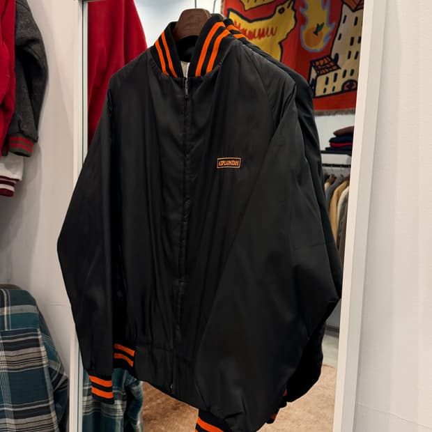 90s Wind Jammer 빈티지 스타디움 새틴 자켓 (USA) 