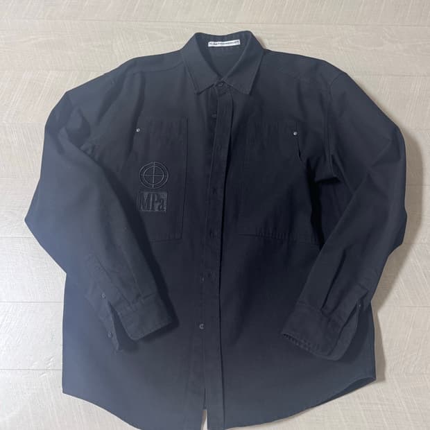 플라스틱프로덕트 투포켓 셔츠 블랙 L