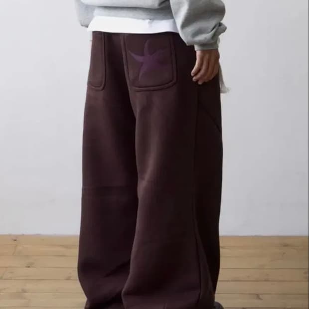 더콜디스트모먼트 TCM sweat pants 바지 버건디 S