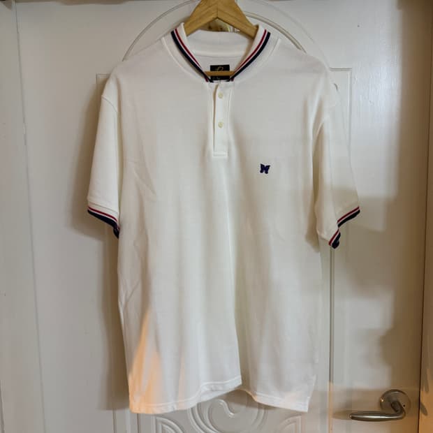 니들스 화이트 피케 티셔츠