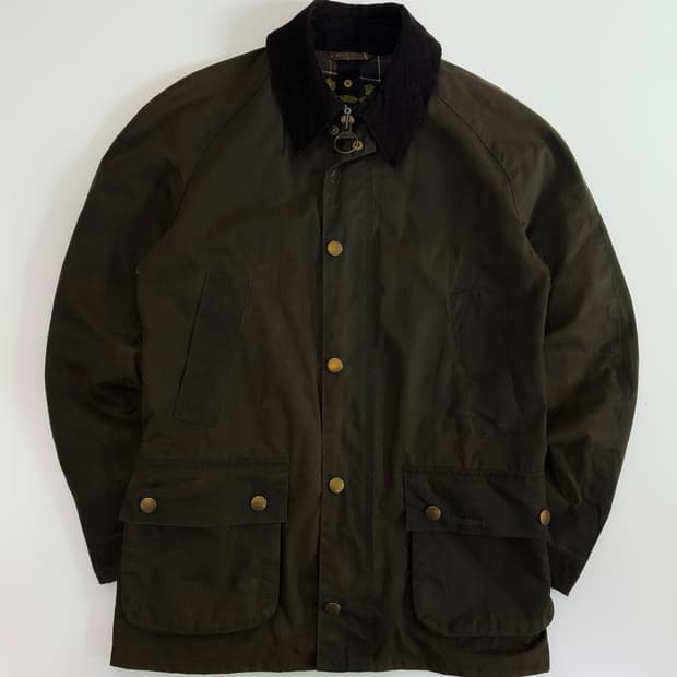 Barbour 바버 카키 비데일 왁싱 자켓