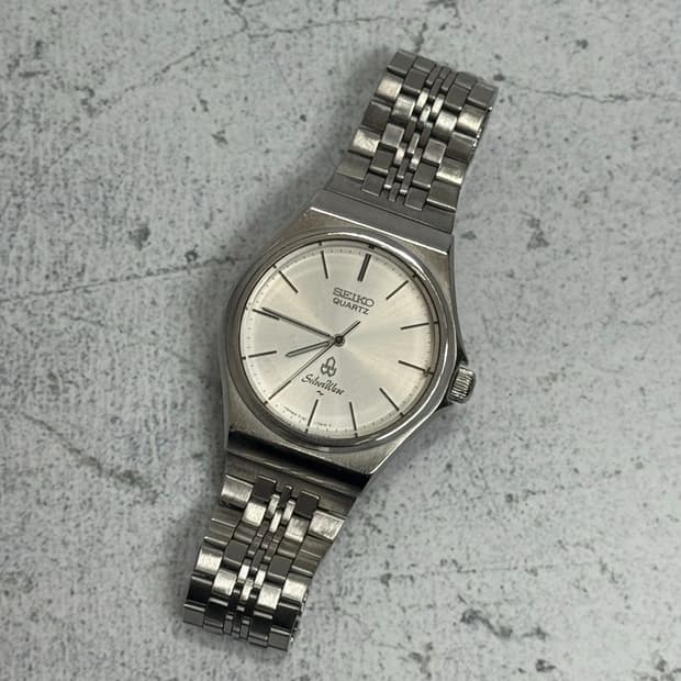80s 빈티지 세이코 실버웨이브 쿼츠