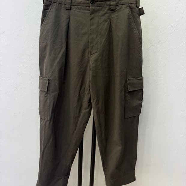 정품) 시스템옴므 21ss 카키 카고팬츠 82(32)