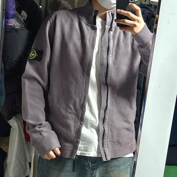 스톤아일랜드 니트 집업 자켓