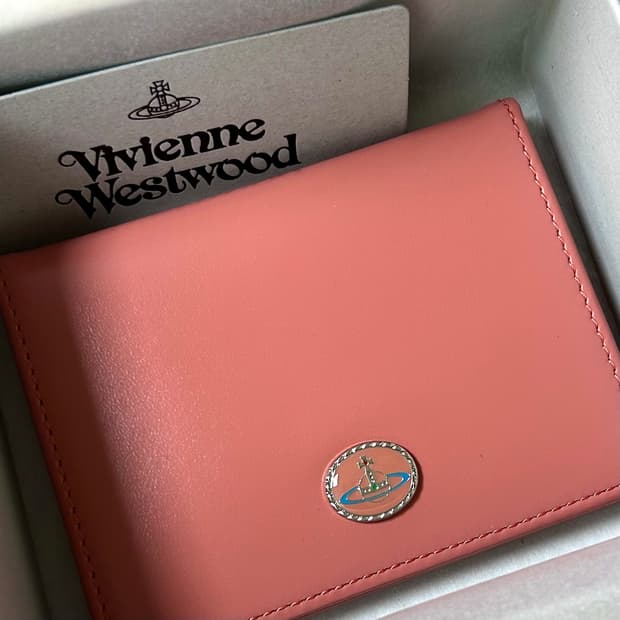 (새상품) 비비안웨스트우드 레드라벨 카드지갑 명함지갑 핑크 풀박