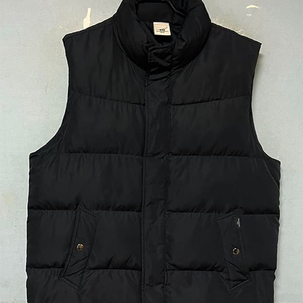 헨리코튼 골프 남자 패딩조끼 블랙 웰론 겨울 XL 105